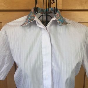 Devon Aire Fine Riding Short Sleeve Equestrian Top size small